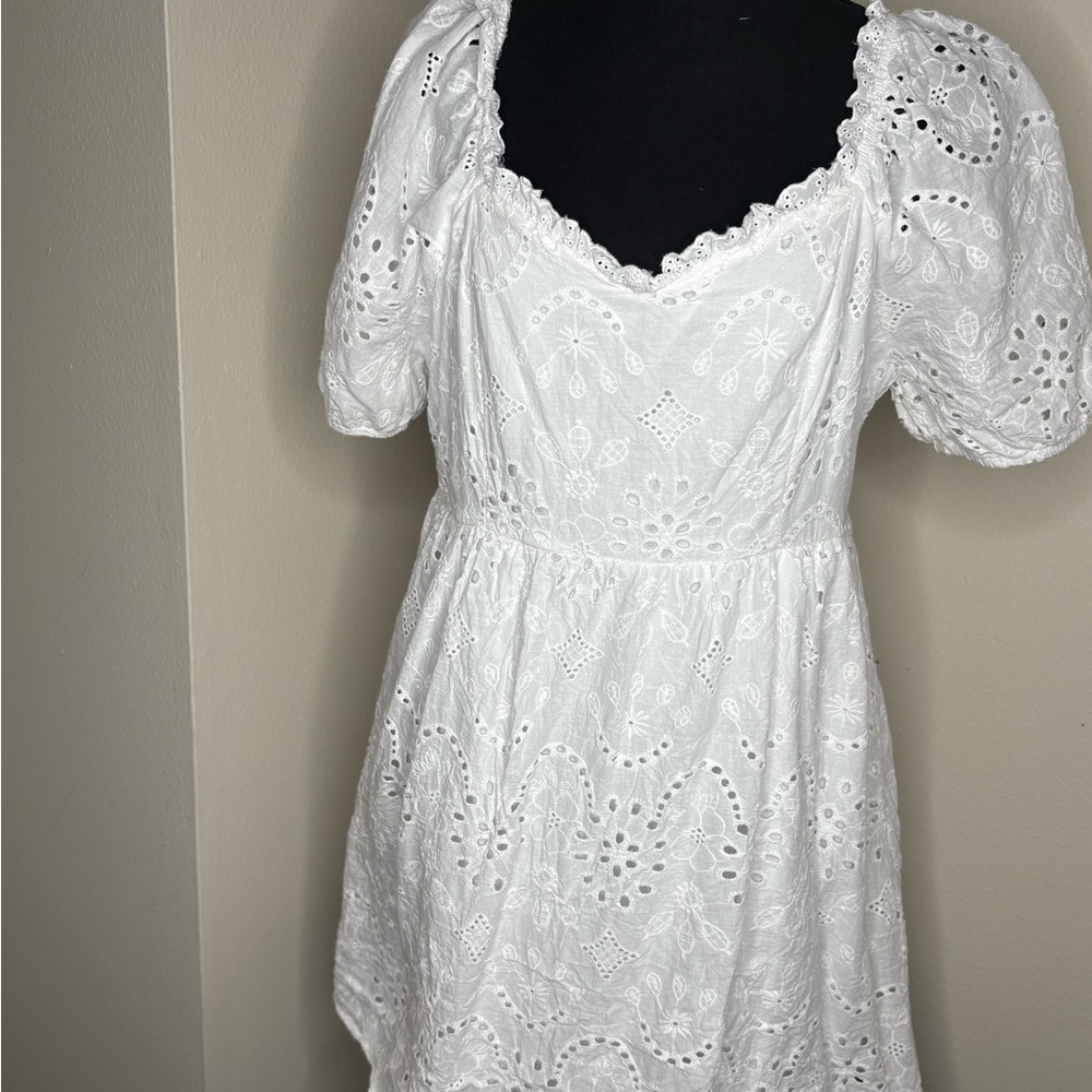 ANDREE BY UNIT White Puff Sleeve Sundress